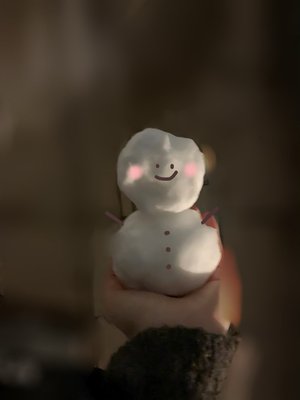 精一杯の雪だるま⛄️ - 画像3