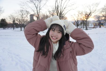 新年の雪遊び 藤嶌果歩