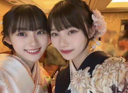 飛躍 書くの20回練習した！！ #hinadaniblog #岡本姫奈 #成人式 #振袖 - 画像1