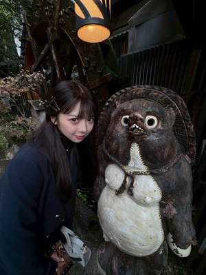 目力たぬき  #りおたんの満開ブログ - 画像1