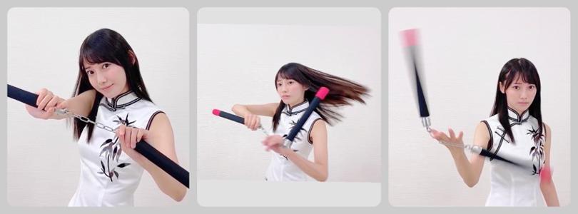 ヌンチャク始めました☺︎ 黒見明香 - 画像2